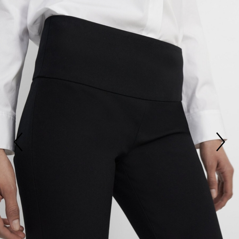 THEORY Yoke Pants Black New Sz.8 - Picture 3 of 9